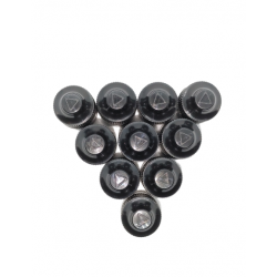 Black CRCTE Screw Cap 13mm-13mm-WTF Lab