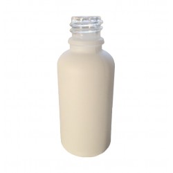 30ml White Matte Glass Bottle.