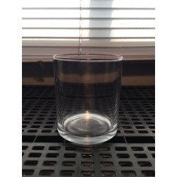 Large Clear Glass Candle Jar