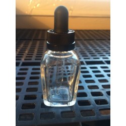 30 ml clear glass french square
