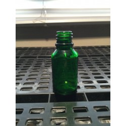15 ml green glass bottle