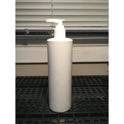 500ml white HDPE cylinder bottle