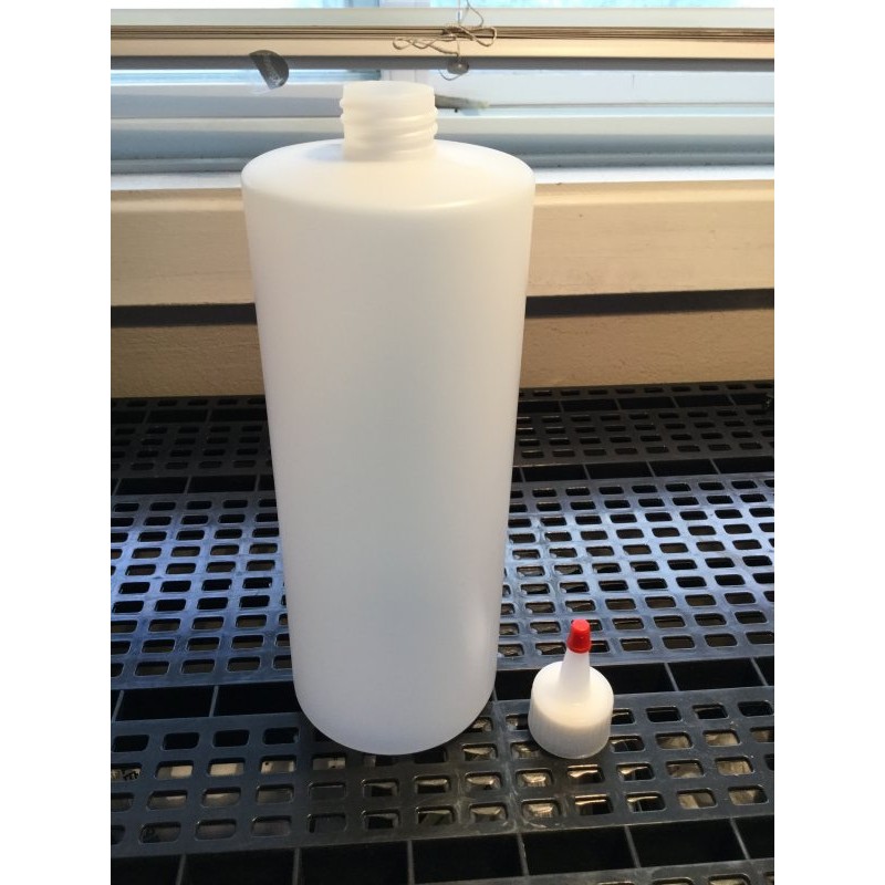1000ml natural HDPE cylinder bottle-1000ml-WTF Lab