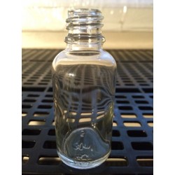 30ml / 1oz Clear Glass Bottle.