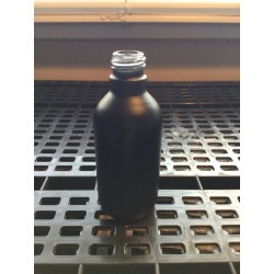 60 ml black matte glass bottle