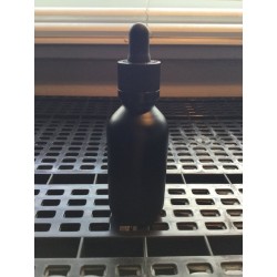 60 ml black matte glass bottle