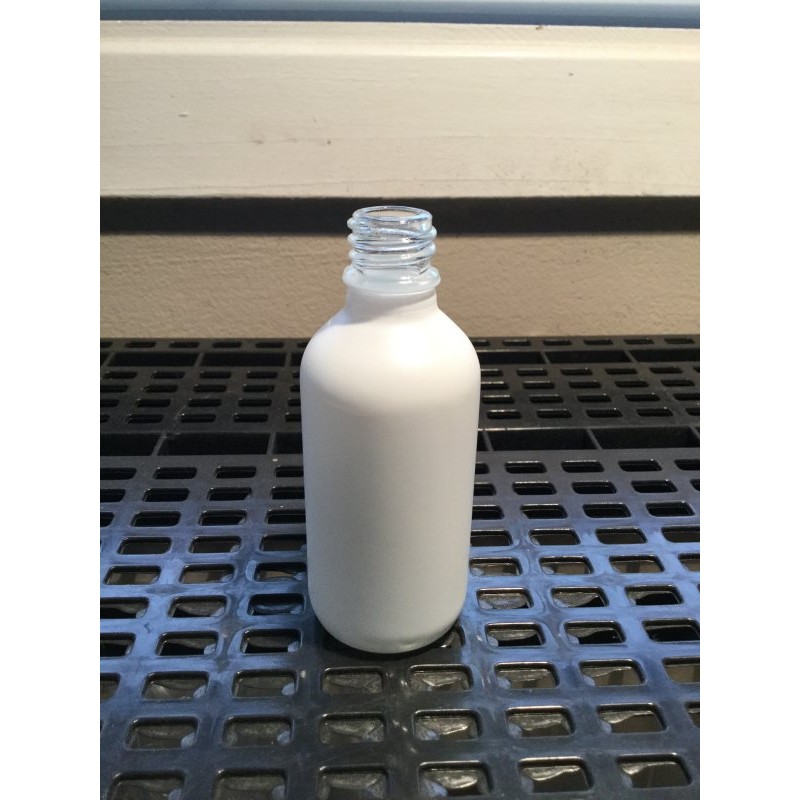 60 ml white matte glass bottle