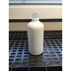 100 ml white matte glass bottle