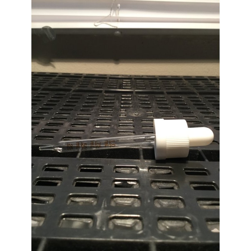 White dropper CRC graduated 60ml 18mm White dropper CRC graduated 60ml 18mm-18mm-WTF Lab