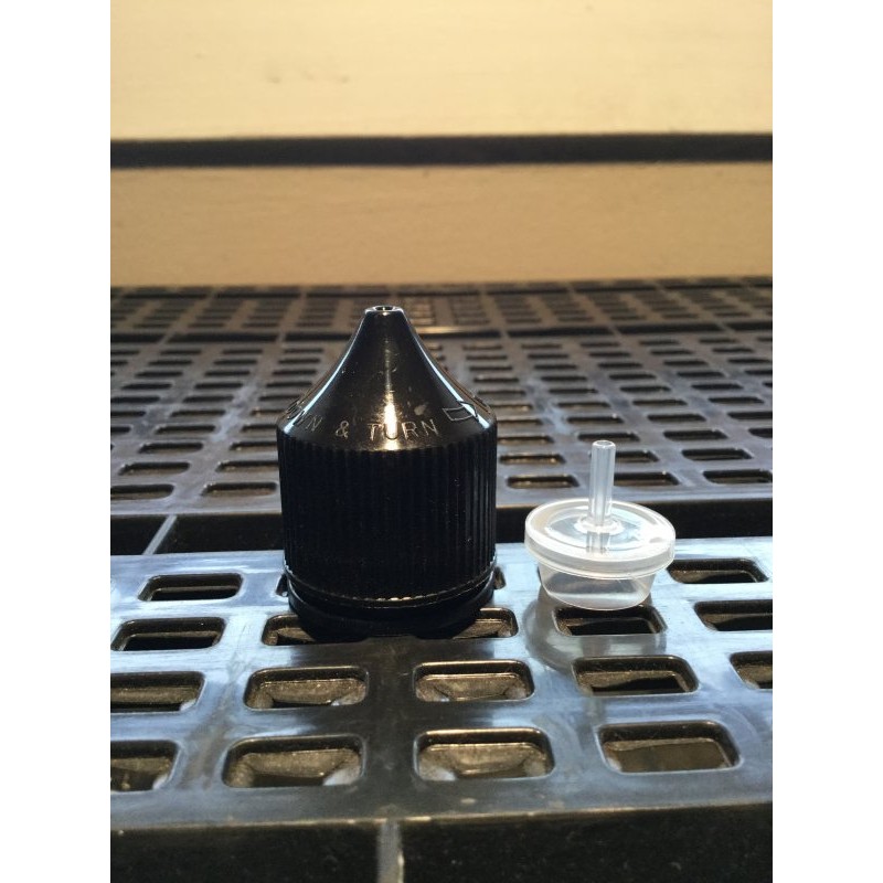 Black v3 Chubby Cap Clear Tip 30ml & 60ml 23mm-23-410-WTF Lab
