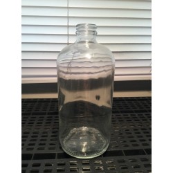 1Ll Clear glass bottle