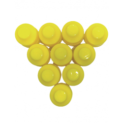 Yellow CRCTE Screw Cap 13mm-13mm-WTF Lab