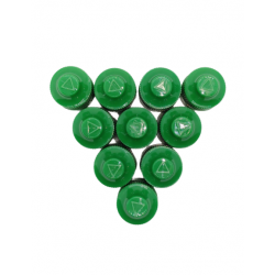 Green CRCTE Screw Cap 13mm-13mm-WTF Lab
