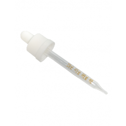 White dropper CRC graduated 60ml 18mm-18mm-WTF Lab