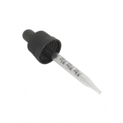 Black dropper CRC graduated 30ml 18mm-18mm-WTF Lab